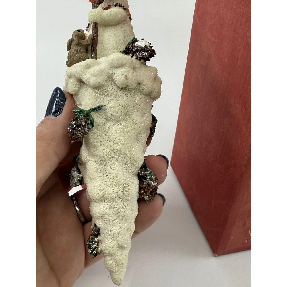 Christopher Radko Carlton Cicle Snowman Ornament‎ Woodland Winds Collection